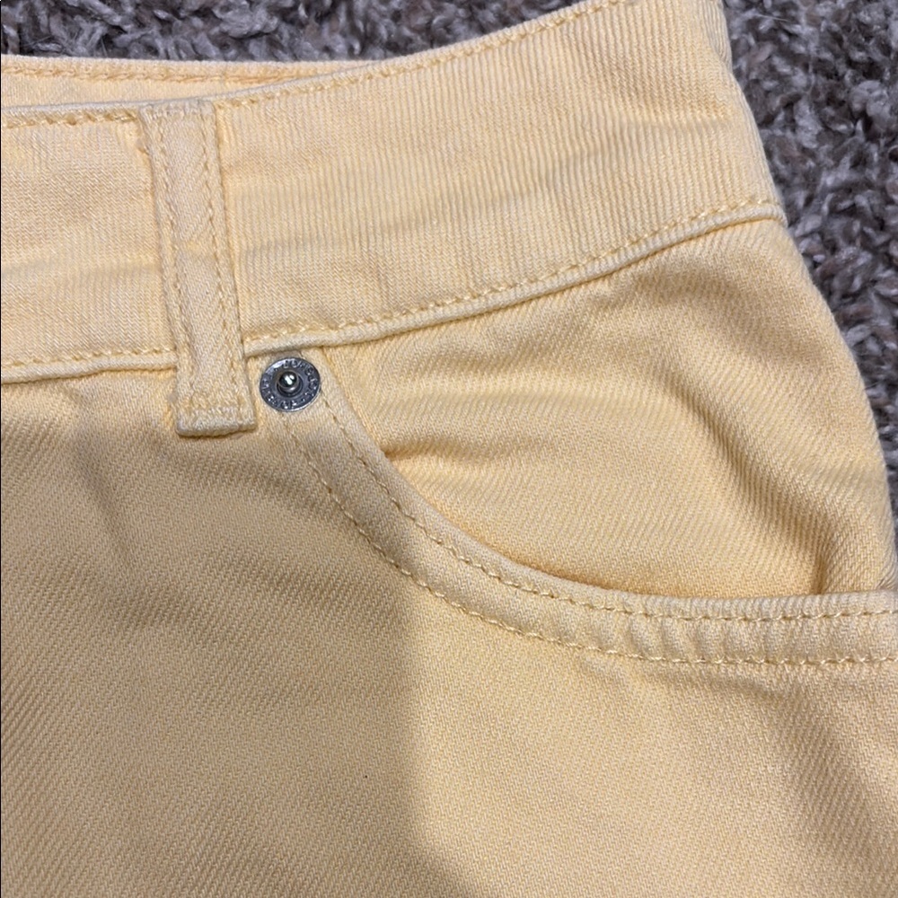 Yellow Denim Skirt - Picture 2 of 4